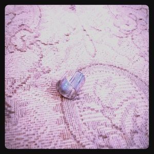 Vintage/ Grunge Silver Ear Cuff, Ridged Design